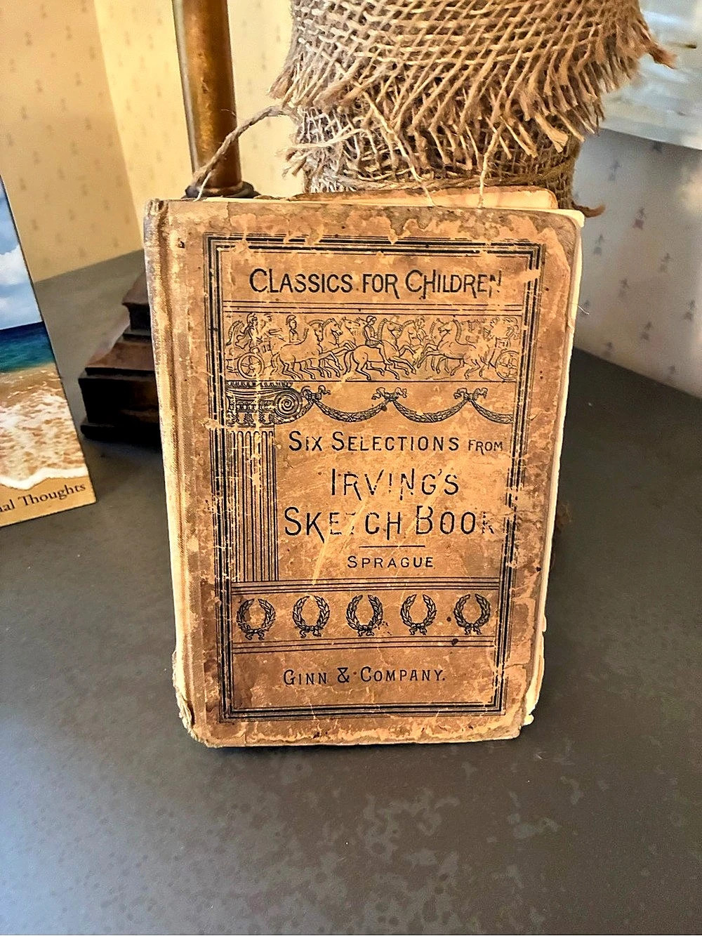 Ginn & Company Six Selections from Irving's Sketch-Book Antique School Book 1888